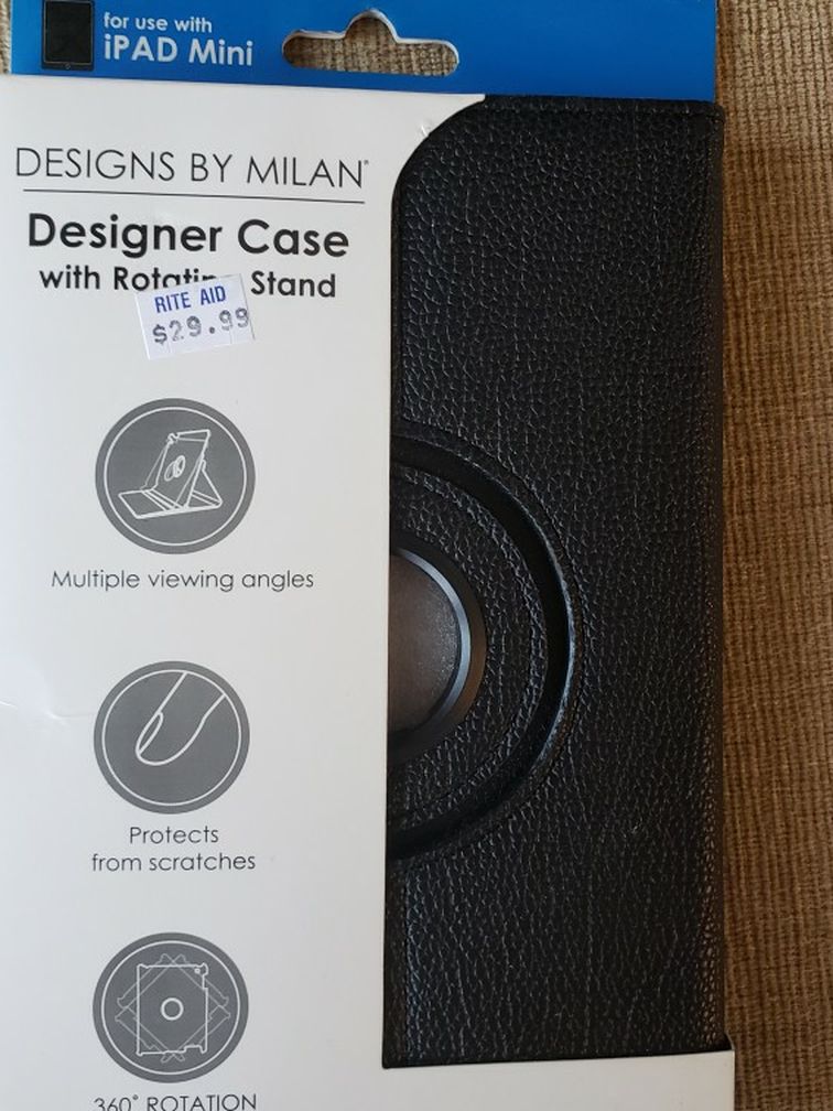 Designs By Milan Ipad Mini Case W/Rotating Stand
