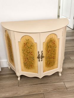 Vintage French Cabinet With Portrait