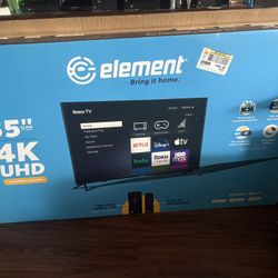 55 Inch 4K TV *Broken Backlight*