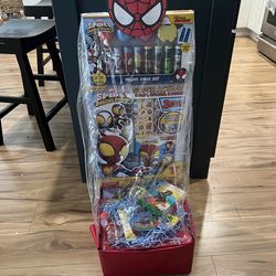 Spiderman Easter basket deluxe stacking kids gift