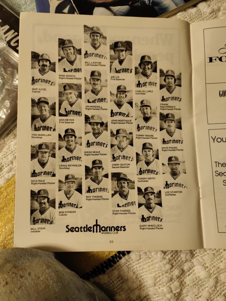 Seattle Mariners 1977 Scorecards