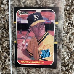Mark McGuire Donruss 87’ Rookie Card