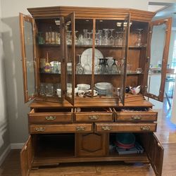 China Cabinet Hutch 