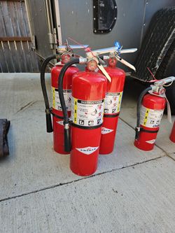 3 Amerex 10 Lb Fire Extinguishers 