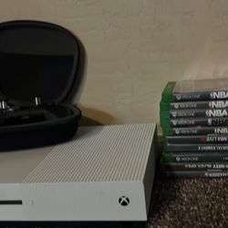 Xbox One series S, with nike elite controller and games.