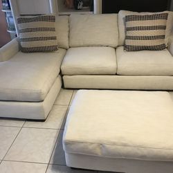 Kevin Charles Nice Sofa With Accent Pillows, 1 Queen Bed With Matress, 2  High Chairs 