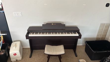 Piano with stool