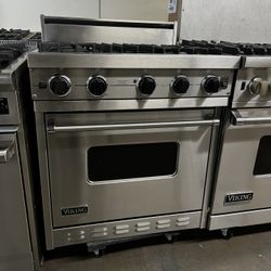 Viking 30”Wide Gas Range Stove Stainless Steel
