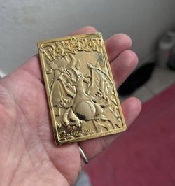 Nintendo Pokmon Charizard 1999 Vintage Gold Plated Bar Card & Case for  Sale in Adelanto, CA - OfferUp