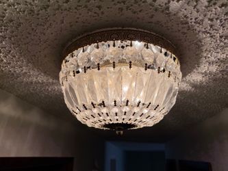 2 crystal ceiling lights
