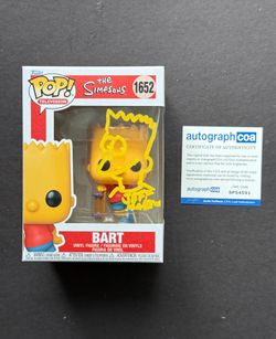 Jeff Martin signed Bart The Simpsons Funko Pop #1652 ACOA sketch Simpsons writer