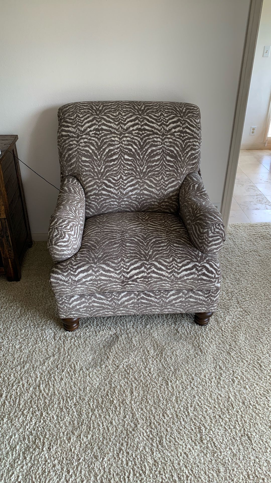 Zebra Chair - Super Comfortable - Excellent Condition