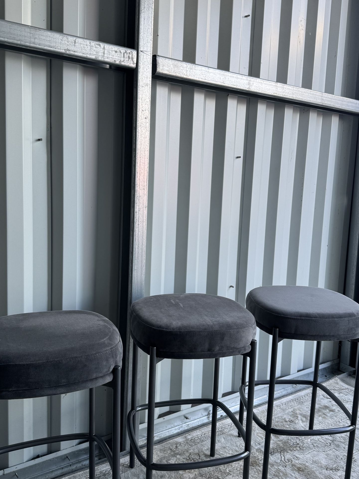 5 Grey Bar Stools 