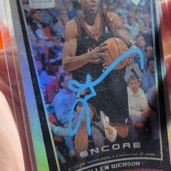 Autographed Allen Iverson Card