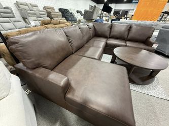 Genuine Leather Sectional Couch Set Fast Delivery Only $39 Down Payment 👉 PLEASE ASK FOR JON GREEN WHEN YOU ARRIVE!