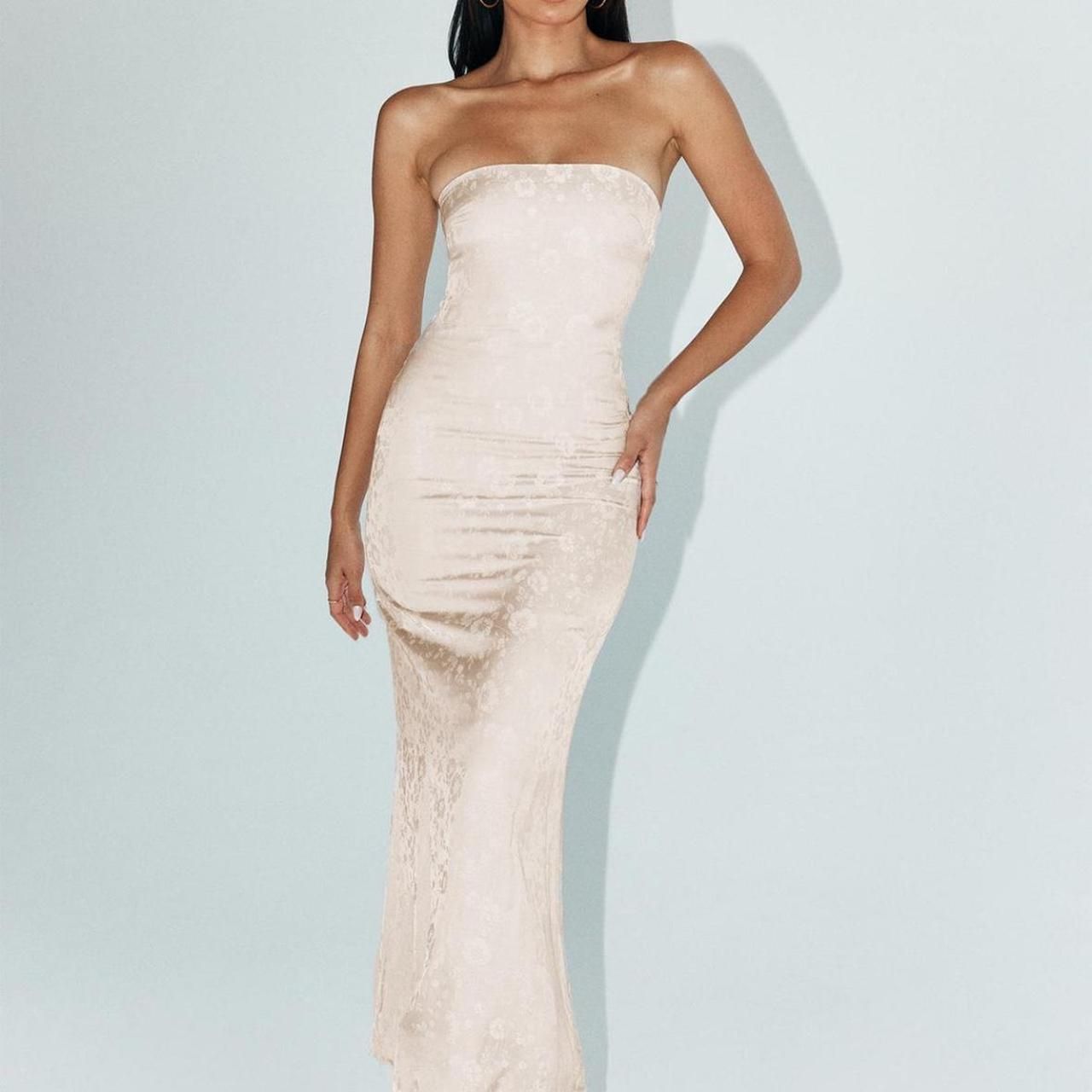 SALVIN STRAPLESS MAXI DRESS CHAMPAGNE