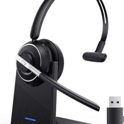 Bluetooth Headset, Wireless Headset with Microphone for PC, V5.2 