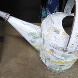 Galvanized Vintage Watering Can 