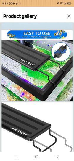 AQUANEAT LED Aquarium Light with Extendable Brackets