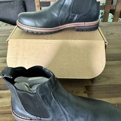 Jousen Chelsea Boots Casual Slip On Ankle Mens Boots 