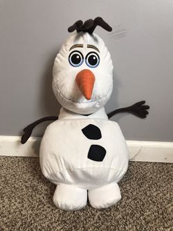 Disney Frozen 24in Olaf Snowman Cuddle Pillow Stuffed Plush Animal