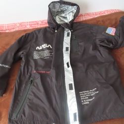 Heron Preston x NASA High Tech Reflective Black Parka FW18 Small