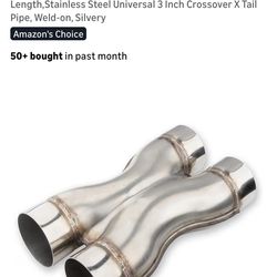 3” Exhaust X Pipe ( stainless steel)