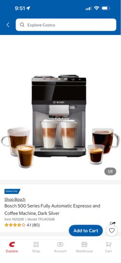 Bosch 500 Series Fully Automatic Espresso Machine