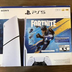 PlayStation 5 Slim Disc Console 1TB - Fortnite Flowering Chaos Bundle USED But Works Perfectly 