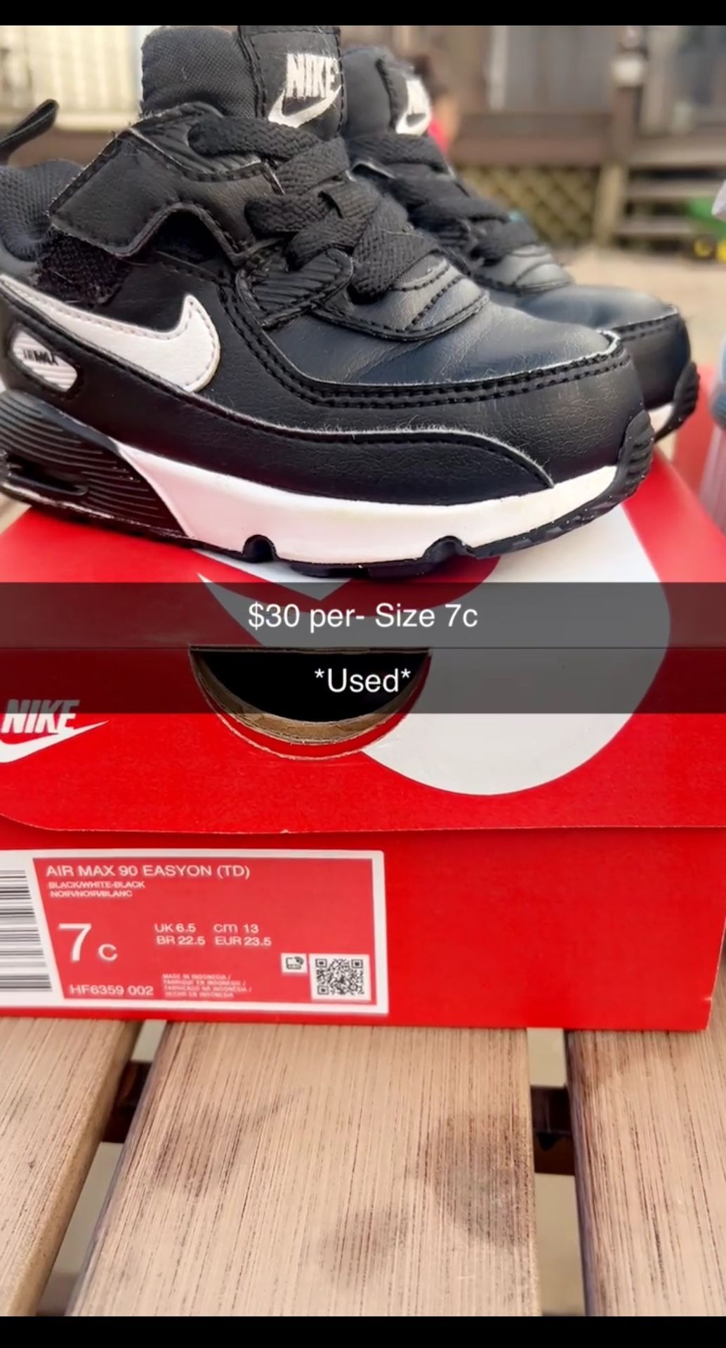 Nike Air Max, toddlers 