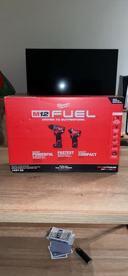 M12 FUEL 12-Volt Lithium-Ion Brushless Cordless Hammer Drill and Impact Driver Combo Kit w/2 Batteri