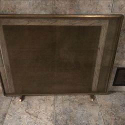 Gita Fireplace Screen , Gold, 40”