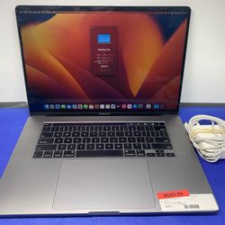 Apple MacBook Pro 2019 16" i7 16GB RAM 1TB SSD W/ CHARGER