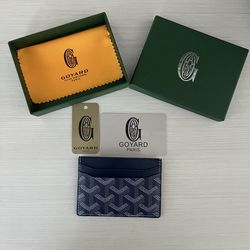 Card Holder Goyard Saint Sulpice Navy Blue 💙