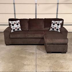 New Brown L-Shaped Sofa For Sale