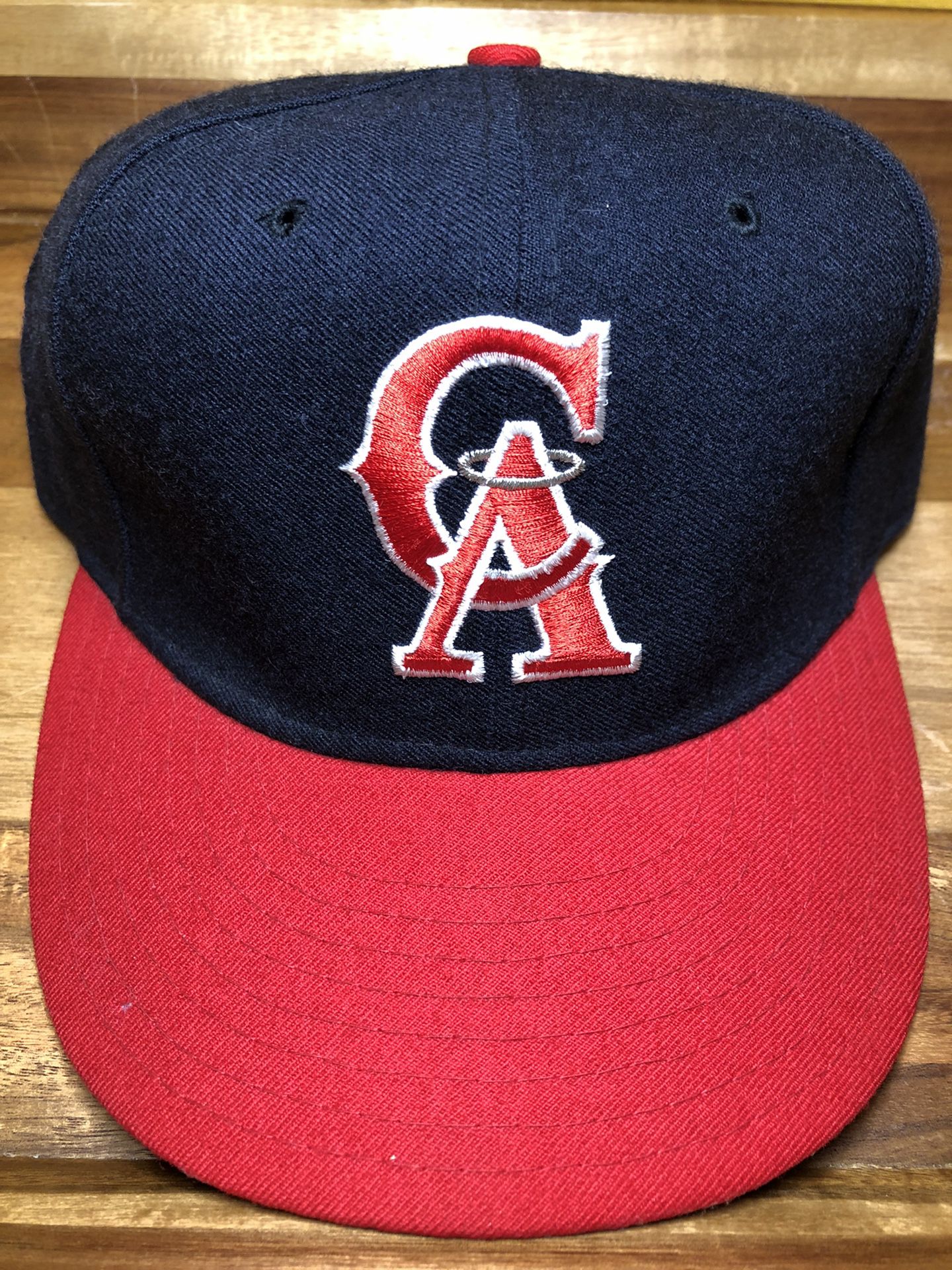 Vintage 90s LA Angels Halo Hat 1961 Logo MLB Baseball Cap Fitted American  Needle USA Size 7 1/4 