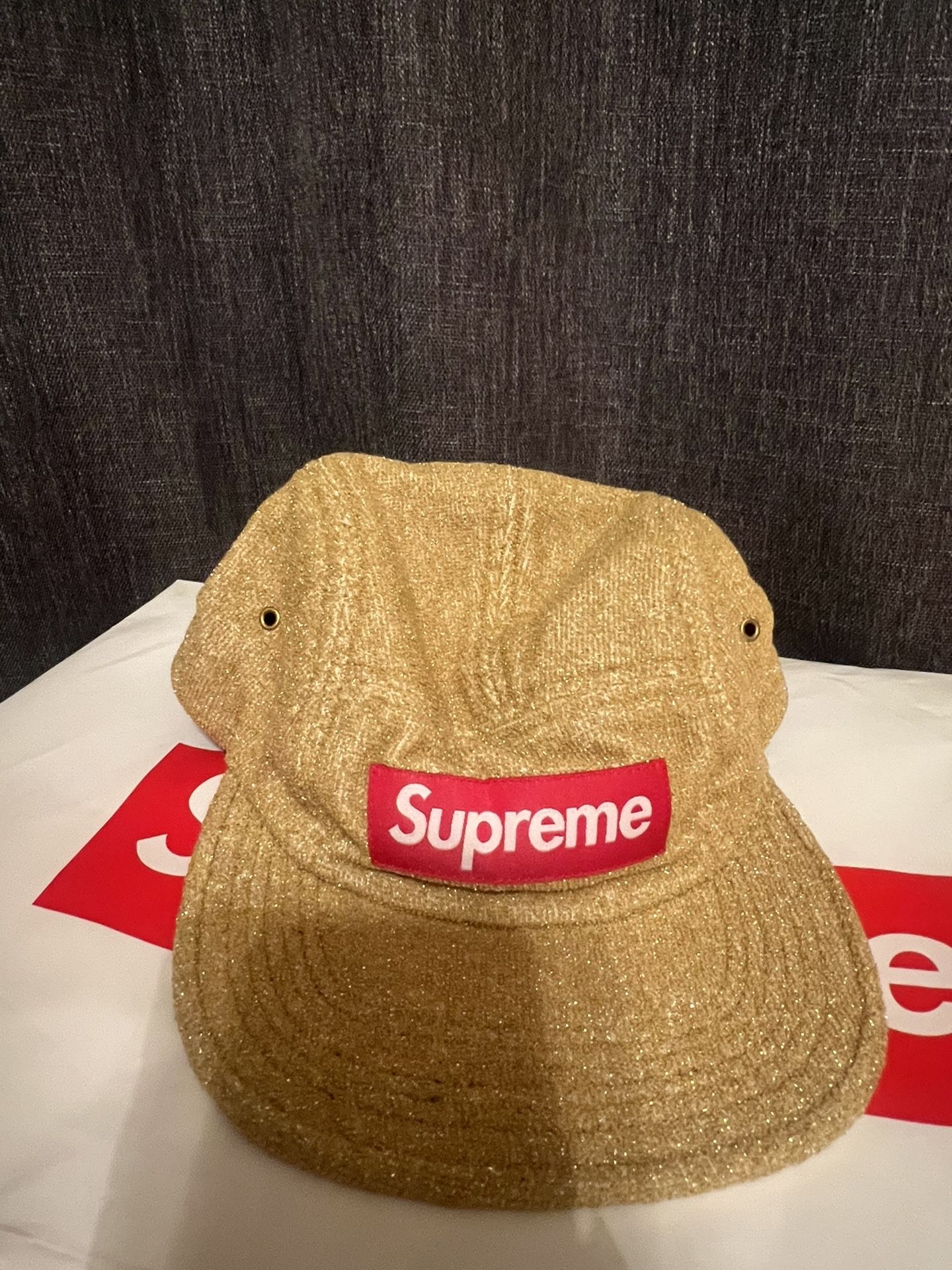 Supreme Glitter Terry Camp Cap