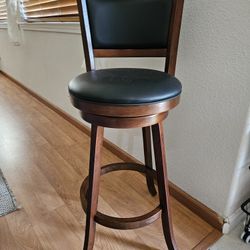Costway Set of 4:  29.5'' Swivel Bar stool Leather Padded Dining Kitchen Pub Bistro Chair High Back
