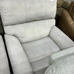 Beige Manual Recliner