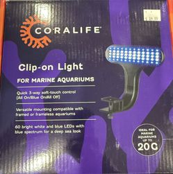 Brand new in box marine LED clip on light for Fish tank aquarium