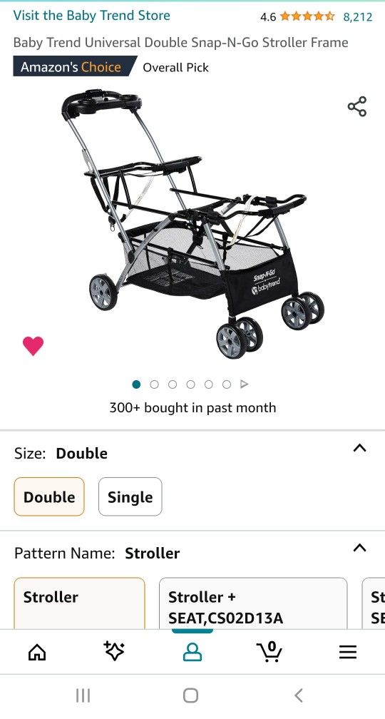 Double Stroller Frame