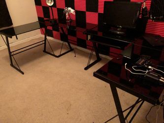 Walker Edison L Shaped Corner Gaming Desk (Soreno)