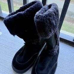 Women’s Fur Black Boots 