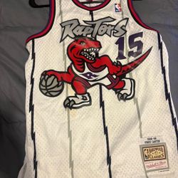 Vince Carter Raptors Throwback Jersey (Dino)- Mitchell & Ness -Clean Size Small