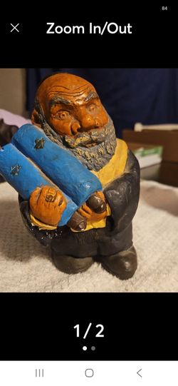 Figurine Vintage Rabbi with Torah Scroll