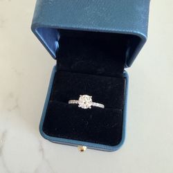 1.5 Carat Moissanite Ring – Size 8 – Sterling Silver