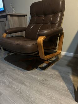 Sillón De Piel, Usado.