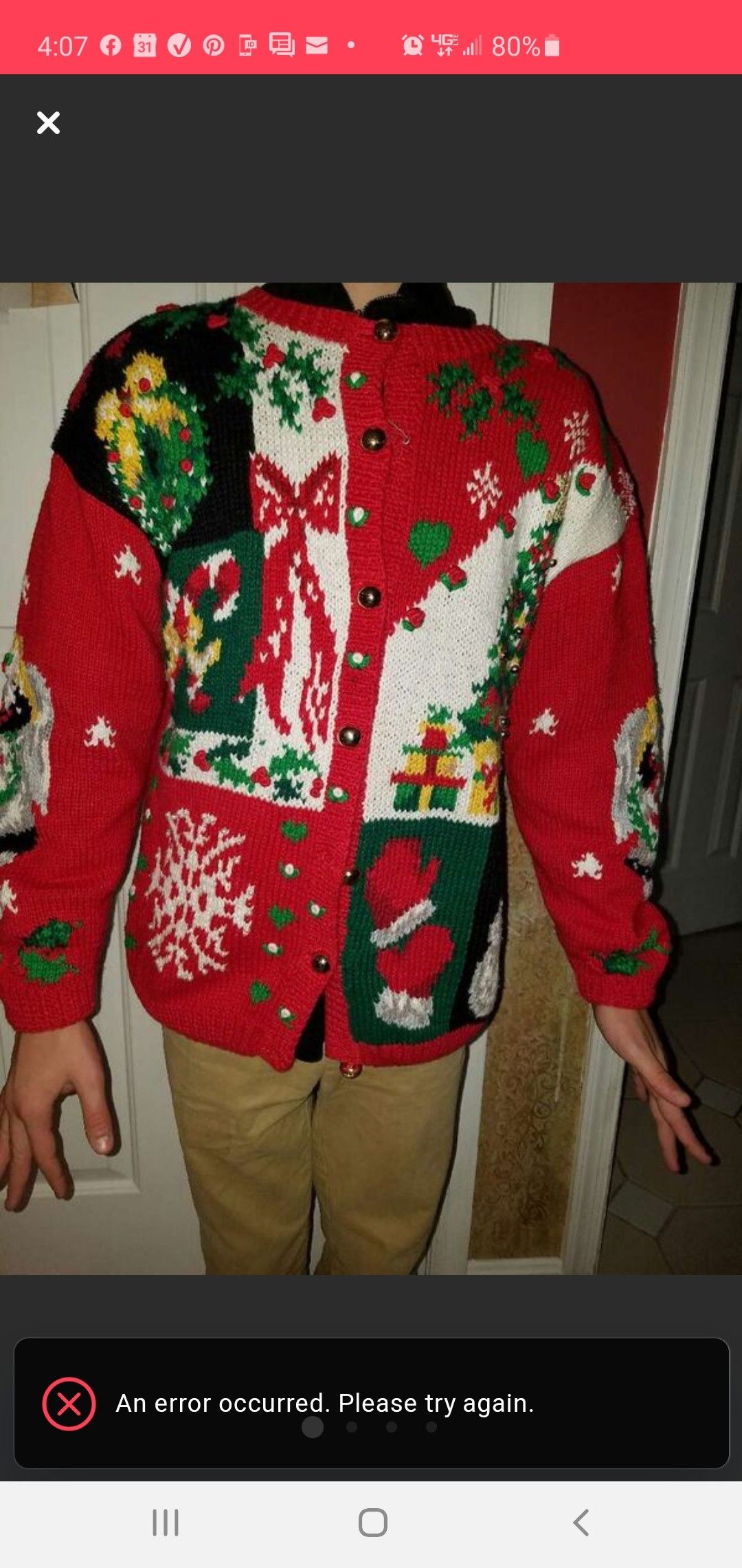 Christmas sweater/ Vest