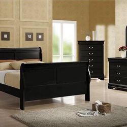 Queen Bed, Dresser, Mirror and 1 Nightstand ONLY $650! Best Prices!