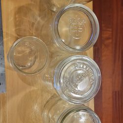 Vintage Antique German Glass Jars With Lids